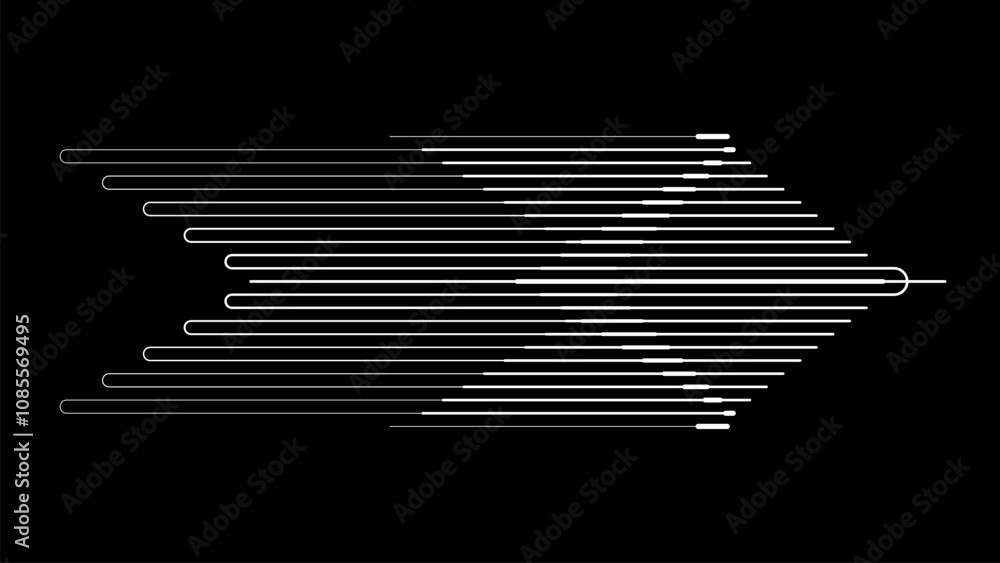 Poster arrow geometric linear wave conceptual abstract background