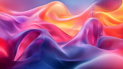 Obraz premium Dynamic flow of abstract colors digital art vibrant textures creative space modern viewpoint conceptual design for visual impact