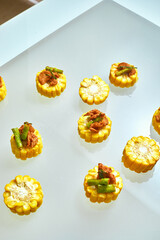 Beautiful and tasty food on a plate, exquisite dish