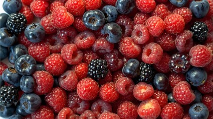 Cueillette de framboises, arri&egrave;re plan de fruits rouges,
