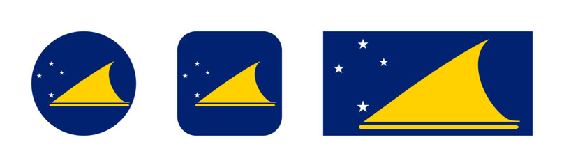 Tokelau flag icon set