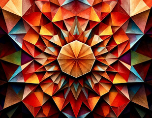 Obraz premium abstract background with triangles