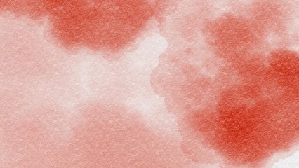 Red watercolor abstract background with rough paper texture