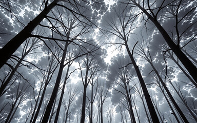 Infrared Forest Canopy Nature Photography