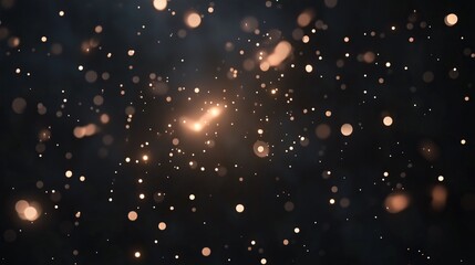 光の粒が舞うレンズで撮影したようなぼやけたCG画像