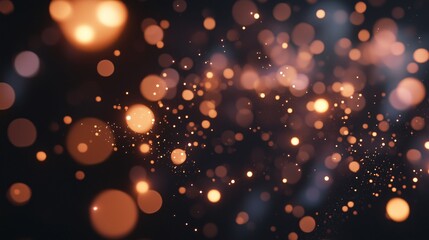 光の粒が舞うレンズで撮影したようなぼやけたCG画像