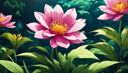 pink and white lotus