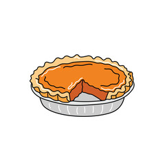 Apple cake vector, cake clipa art vector