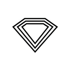 Diamond icon vector. diamond gems vector icon.