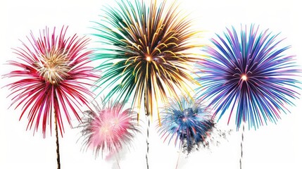 Celebratory fireworks display city skyline visual spectacle nighttime aerial perspective joyous festivity