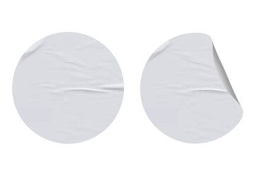 Grey Blank Sticker Design Set