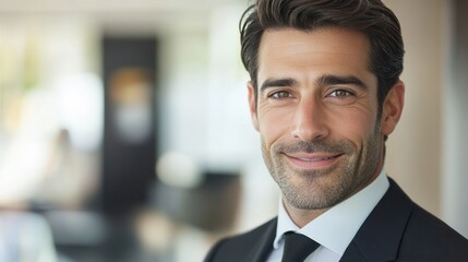 Fototapeta premium Smiling Businessman Portrait