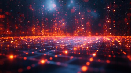 Fototapeta premium Glowing visual concept of social interaction digital spaces virtual meeting rooms communication channels and interconnected pathways for global networking