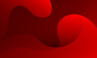 Red abstract wave background. Vector illustration