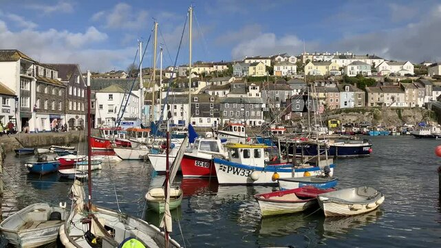 Mevagissey harbour Cornwall, uk 