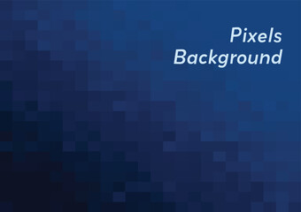 abstract minimal pixel art background gradient of blue illustration template for wab banner poster