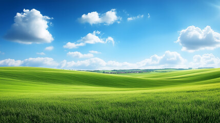 Fototapeta premium Extreme green grass and sky