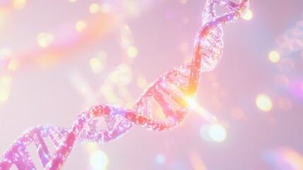 Fototapeta premium Glowing holographic visualization of epigenetics in a futuristic conceptual design