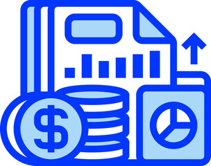 Expense Tracking Filled Line Icon