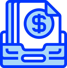 Invoice Archive Filled Line Icon