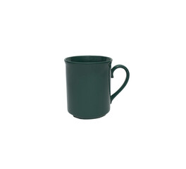 Green empty cup. Isolated on a white background