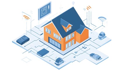 A smart home with intelligent devices that adapt automation