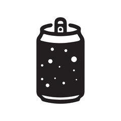 Beer, soda can icon Soda Drink icon Drink can silhouette vector isolated on white background