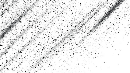 Abstract dust particle and dust grain texture on white background, Black grunge texture on white background. Abstract wall pattern