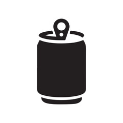Beer, soda can icon Soda Drink icon Drink can silhouette vector isolated on white background