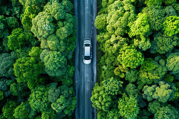 Power source for charging battery of hybrid electric car on road