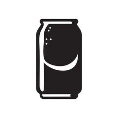 Beer, soda can icon Soda Drink icon Drink can silhouette vector isolated on white background