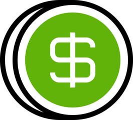 Dollar Currency Line Icon