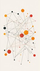 Abstract Minimalist Business Networking Illustration