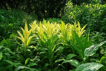 Obraz premium Greenhouse pepper field agriculture (Turkey - Antalya). Beautiful simple AI generated image