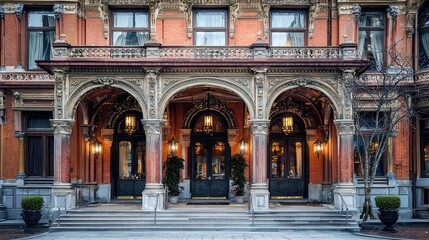 Obraz premium Decorative Victorian Era Hotel Facade