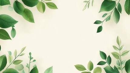 Fototapeta premium Softlylit leaf pattern with blank area for customization, macro botanical, delicate harmony