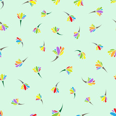 beauty, cover, greeting card, beautiful, chic, botanical, drawing, soft, brush, floral, seamless, textile, artwork, wrapping, decorative, creative, rainbow, background, fabric, vintage, style, color, 