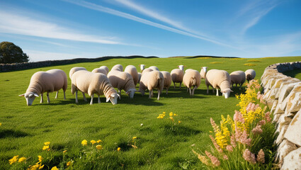Obraz premium Sheep on pasture