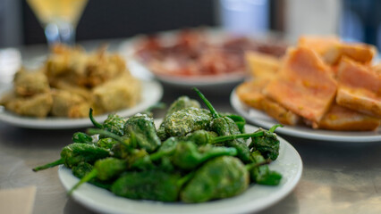 Typicall tapas plate in Barcelona