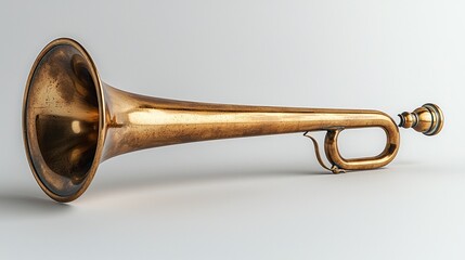 Vintage brass trumpet showcasing intricate craftsmanship and design aesthetics