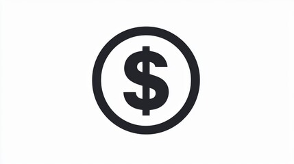 Circle with bold dollar sign icon
