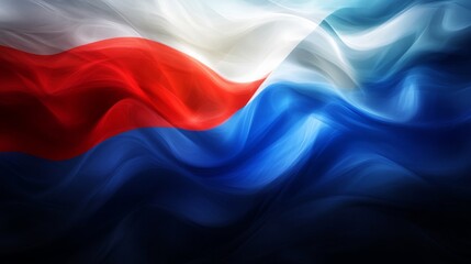 Fototapeta premium Abstract Waving Flag: A Symbol of National Identity