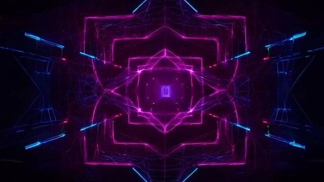 Abstract Technology Matrix Loop Video 