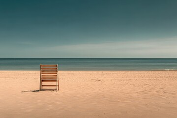 Obraz premium fog-covered piers accented by soothing teal lights, creating a serene and atmospheric seascape. Beautiful simple AI generated image