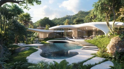 Modern Tropical Villa with Swimming Pool