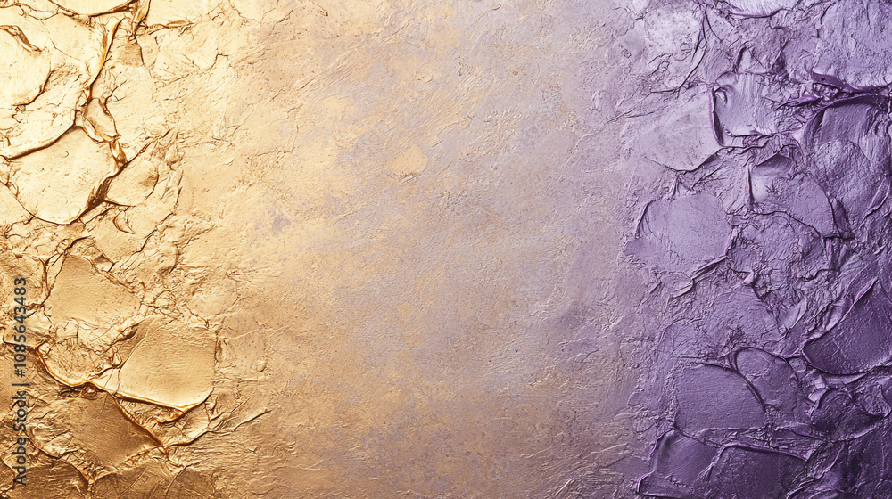 Aufkleber abstract background textured surface with gradient fade from rich purple to gold, creating luxurious