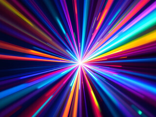 Obraz premium A vibrant, abstract image making use of light refractions to create a dynamic, modern business background.