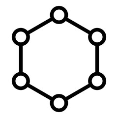 Nanotechnology icon. Vector line icon