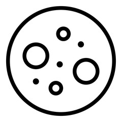 Petri dish icon. Vector line icon