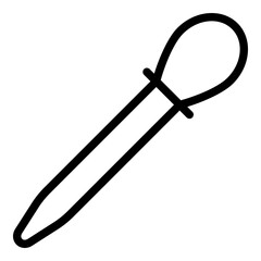 Pipette icon. Vector line icon